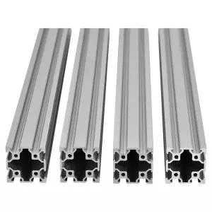 4PCS V 슬롯 4040 알루미늄 압출 프로파일 19.7인치 3D 프린터 부품 및 CNC DIY 500mm 은(19.7인치)을 위한