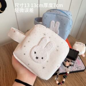 Miffy Kawaii 카메라 보관 가방 편리하고 대용량 월경 수건 귀여운 선물 장난감