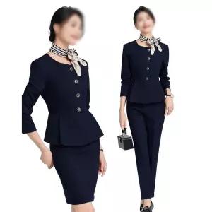 에스테틱 유니폼 간호사 승무원 치과 병원 호텔 데스크 세트 간호복