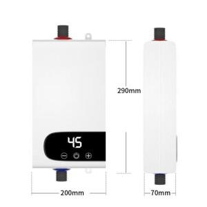 5500W 최신형 순간 온수기 탱크리스 즉시 수도꼭지 주방용 크레인 LED 디지털