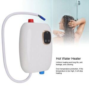 순간전기 온수기 5500W 25A 전기 인스턴트 온수기 터치 스크린 샤워 헤드가있는 과열 보호 온수기 220V