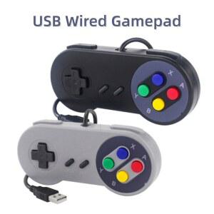 USB 유선 게임 컨트롤러 플러그 RASPBERRY PC PI 버튼 고감도 게임패드 컬러 플레이 레트로 게임 PC용