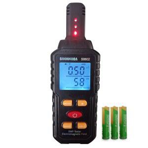 3 IN 1 EMF 미터 리더 전자기장 방사선 검출기 가정용 테스터 음향 조명 경보가 있는 유령 사냥 장비 c97
