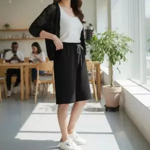 [텐바이텐][홍은]3컬러 주름 데일리 풍성한 벌룬 반바지 트레이닝 하프팬츠