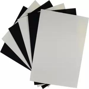 KCS 12인치 x 18인치 30cm 14CT 카운트 코튼 다 천 크로스 스티치 원단 앤티크 화이트+블랙 6개
