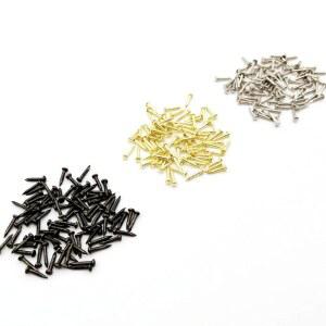 미니 나사 200pcs 황금 실버 골동품 황동 청동 직경 5mm 10mm 보석 상자 경첩에 작은 라운드 머리 네일 압정