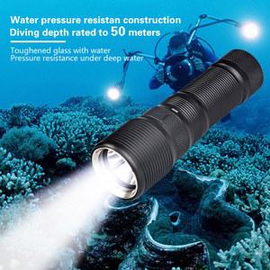 수족관무드등 트러스트파이어 다이빙 플래시라이트 DF008 700루멘 50M 1X26650 LED 수심