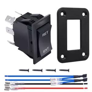 캠핑카 5륜 트레일러 어닝을 위한 와이더 RV 잭 스위치 레벨링 리버스 폴라 로커 20A 12V DC 파워