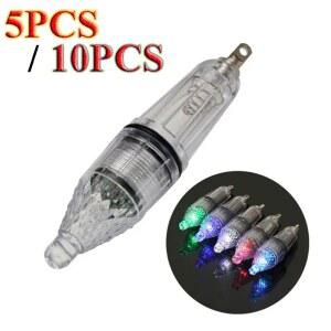 수족관무드등 510PCS 12CM 17CM 수중 LED 루어 라이트 낚시 램프 오징어 0300M 플래시