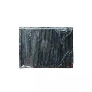 TBZ 일자스트로우 검정 빨대 7mmX21cm 500입 일회용 카페빨대 업소용 커피빨대 일자빨대