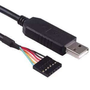 Suamdoen FT232RL USB와 직렬 TTL 3.3V UART 레벨 컨버터 케이블 6웨이 핀 0.1 피치 종료 Galileo Gen2