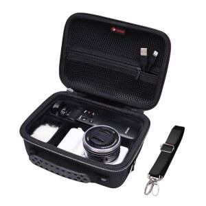 소니 알파 ZV-E10 / ZV-1 ZV-1F II 브이로그 카메라용 XANAD 하드 케이스 (블로그 액세서리 키트 삼각대(GP-VPT2 BT) 및 마이크 포함 - 휴대용 보관 가방(블랙) cZD