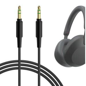 소니 인존 H9 II WH-1000XM6 /1000XM5 /1000XM4 WH-XB910N /XB900N WH-CH720N 헤드폰 3.5MM 교체 스테레오 코드(4피트 / 1.2M)와 호환되는 GEEKRIA 오디오 케이블 ㅣQR