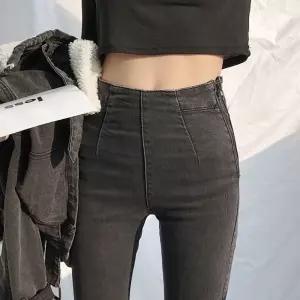 G125926_옆지퍼 허리스판 팬츠 스키니진 청바지 데님 여자 여성