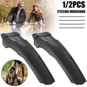 1/2 Pcs 산악 MTB 자전거 펜더 29cm 전면/후면 확장 타이어 머드 가드 범용 플랩 사이클링 액세서리