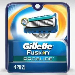 면도기 질레트 플렉스볼 프로글라이드 5중날 면도날 4입