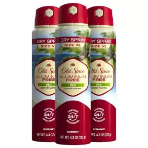 Old Spice 남성용 알루미늄 프리 데오도란트 드라이 바디 스프레이