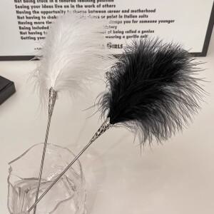 28CM 깃털 Flogger 승마 놀리는 말 채찍 훈련 의상 댄스 소품