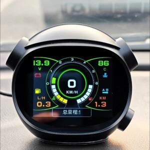 차량 헤드업 디스플레이  운전 컴퓨터 감지 개조 범용 LCD 속도 OBD 수온 게이지 K10 HUD