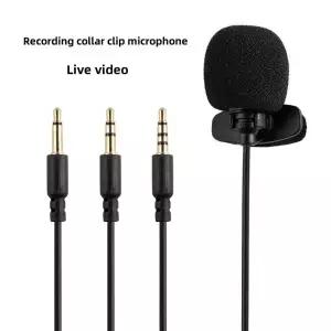 MC01A 휴대용 외부 3.5mm 핸즈프리 미니 유선 칼라 클립 옷깃 Lavalier 마이크 PC 노트북 Lound 스피커