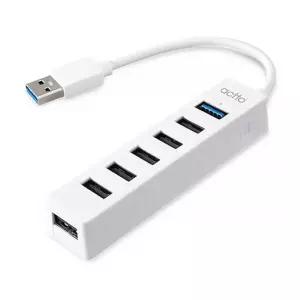 랏츠 USB 3.0 2.0 7포트 허브 화이트 HUB-35USB멀티탭 USB연결줄 USB연장케이블 USB잭 USB선