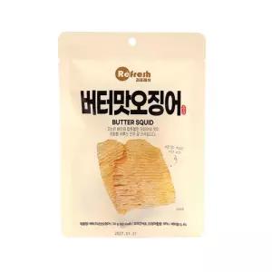 리프레쉬) 버터구이맛오징어 20g(1타 5개입)안주 있는 마른 간식