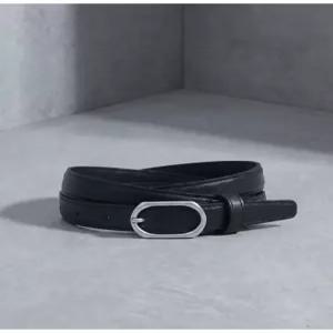 질스튜어트 뉴욕 액세서리 26FW [길이조절가능][베누아벨트] 15mm 블랙 소가죽 슬림 여성벨트 JUBE6F180BK
