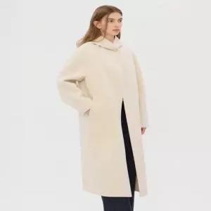 질스튜어트 뉴욕 여성 25FW [시즌오프] 크림 울캐시미어 후드 롱코트 JSCO5D210CR