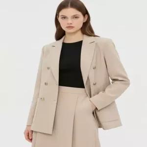 질스튜어트 뉴욕 여성 25FW [시즌오프] 베이지 단색 울혼방 자켓 JSJA5D360I2