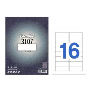 폼텍 주소용 라벨지 LS-3107 16칸 100매 A4