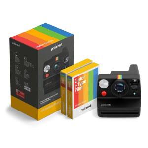 POLAROID NOW 3세대 타입 인스턴트 카메라 필름 번들 블루투스 제어 블랙 16가지 컬러 사진 6562