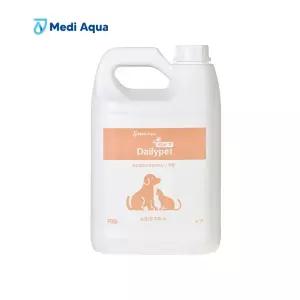 메디아쿠아 데일리펫 4L 리필 강아지 고양이 무향 반려동물 애완동물 펫 암모니아 배변 냄새 제거 탈취제 소독제