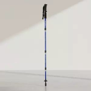 4단 접이식 트레킹폴 경량 등산지팡이 110cm 블루 충격흡수용휴대용등산스틱