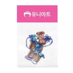 전통 NM46ID50 장구 매듭 파랑색 3개입 X5개 만들기 공예 재료