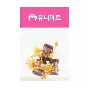 전통 WM32DI04 장구 매듭 노랑색 3개입 X5개 만들기 공예 재료