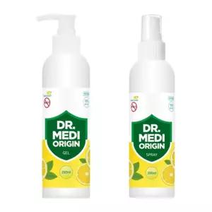 (향기) 닥터메디 오리진 겔+스프레이 손소독제 스위트레몬 200ml 2세트뿌리는 휴대용 소독제 젤소 용소 핸