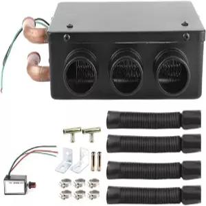 알그릭스 12V 50W 자동차 트럭 히터 3포트 80 CFM 공기 흐름 8500 BTU 범용 주차 차량용 보트 RV 장착