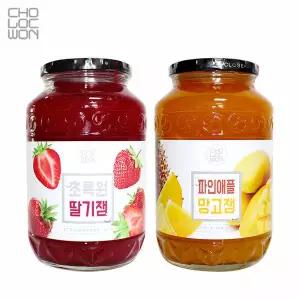 초록원 딸기잼 1KG +파인애플 망고잼 1KG 2KG