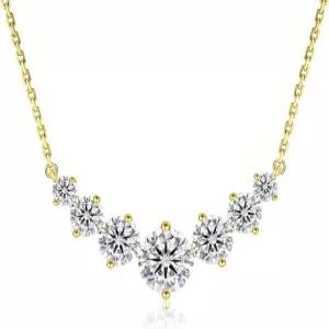 KRKC 발렌타인데이 여성용 선물 모이사나이트 펜던트 목걸이 5CT 랩 제작 다이아몬드 VVS1 클리어런스 D