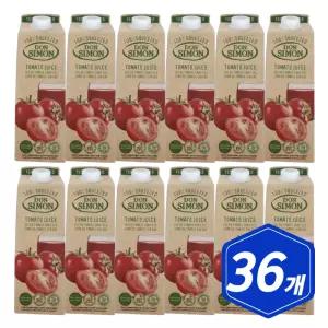 돈시몬 착즙 토마토 주스 1L x 36개 아채 쥬스 라이코펜 음료수