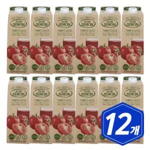 돈시몬 착즙 토마토 주스 1L x 12개 아채 쥬스 라이코펜 음료수
