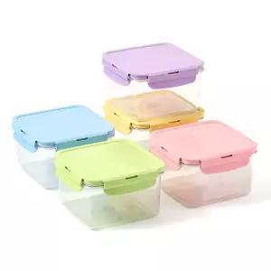 에코센스 조이락 직사각 파스텔 트라이탄 밀프랩 도시락통 5컬러 700ml  5개