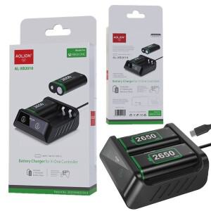Xbox 시리즈 X 컨트롤러 배터리 세트 2600mAh 무선 듀얼 충전기