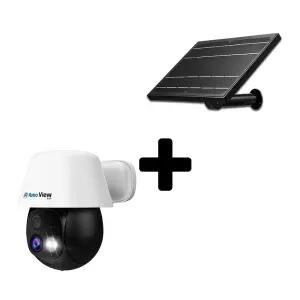 글로벌아이넷 로보뷰S10 + 8W 충전식 태양광패널 무선 배터리 와이파이 Ai 상시녹화 AOV CCTV IP카메라