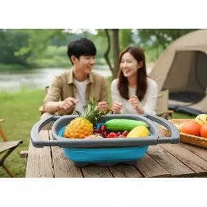 캠핑용 접이식 싱크대 차박 이동식 세면대 야외 간이 개수대 세트차박세면