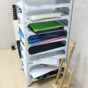 미술 교구장 도화지 도면 정리함 종이 수납장 골판지 종이수납장