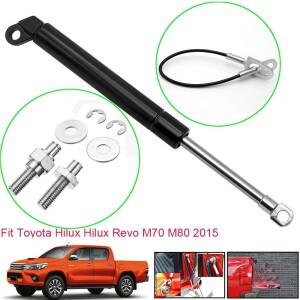 Toyota Hilux Revo M70 2015-2020 뒷문 가스 스트럿 바 느린 충격 댐핑 지지대 후면 도어 소프트 오픈