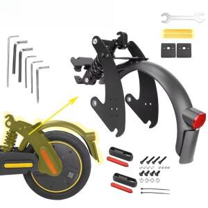Ninebot G30 G30D G30LP 전동 스쿠터용 개조된 리어 서스펜션 쇼크 흡수기 키트 펜더 테일라이트 반사 튜브