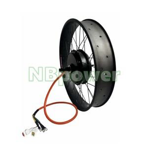 최신 NBpower QS205 170/190mm 아웃 72V 5000W V3 전기 팻바이크 20/24/26x4.0 스노우 리어 허브 모터 휠