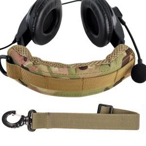 TACTICAL 헤드셋 커버 고급 모듈식 헤드폰 보호 랩 쿠션 헤드밴드 패드